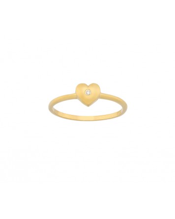 Δαχτυλίδι Καρδιά -Χρυσό 9Κ-Al' oro
