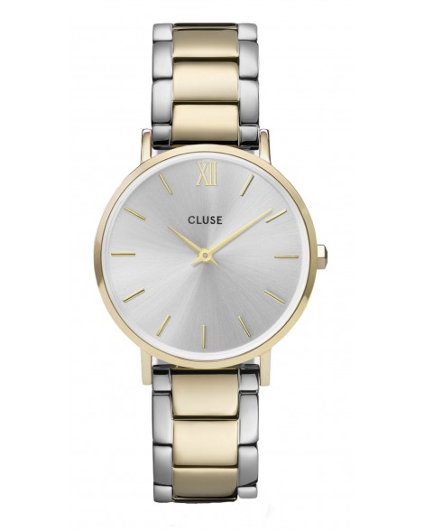 CLUSE-Minuit 3-Link Gold Silver/Gold/Silver-Stainless Steel Strap-CW0101203028