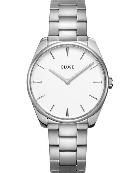 Cluse-Féroce-White/Silver-Stainless Steel Strap-CW0101212003