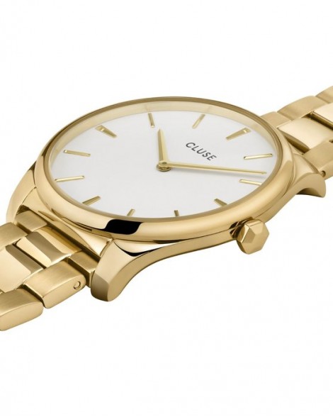 CLUSE-Féroce Steel White, Gold Colour-Stainless Steel Strap-CW0101212005 