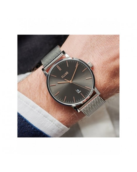 CLUSE-Aravis Mesh Grey, Silver Colour-Stainless steel-CW0101501003