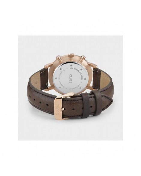 CLUSE-Aravis Chrono Leather Green, Rose Gold Colour-Stainless steel-CW0101502006